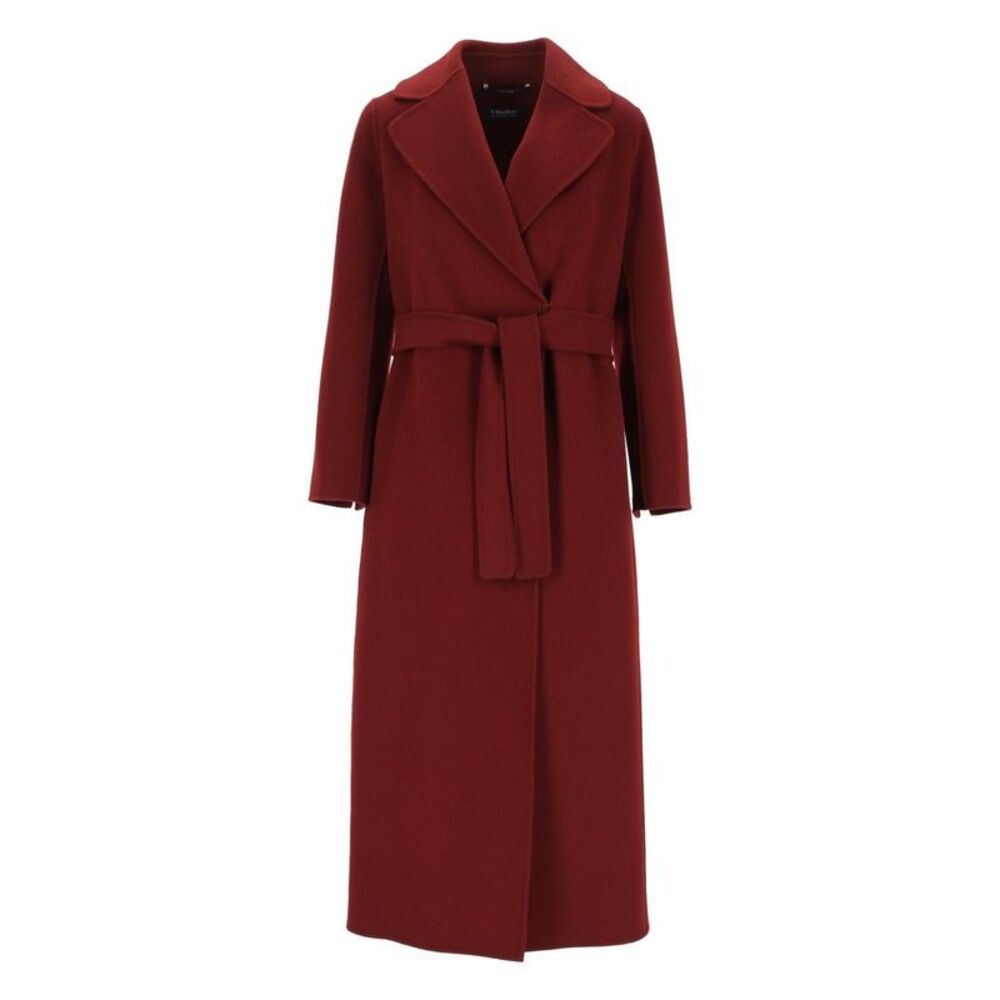 'S Max Mara Women Poldo Wool Drap Dressing Gown Coat